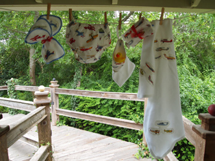 Boy's merchandise before gift wrapped