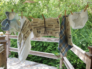 Boy's merchandise before gift wrapped